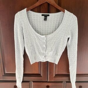 Forever 21 Light blue/gray Knit Sweater